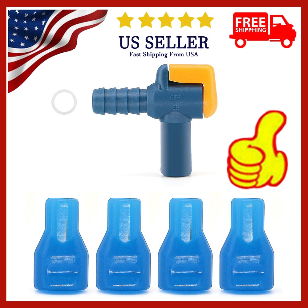 4 Pack Silicone Bite Valve Replacement 90 Degree for Hydration Bladders