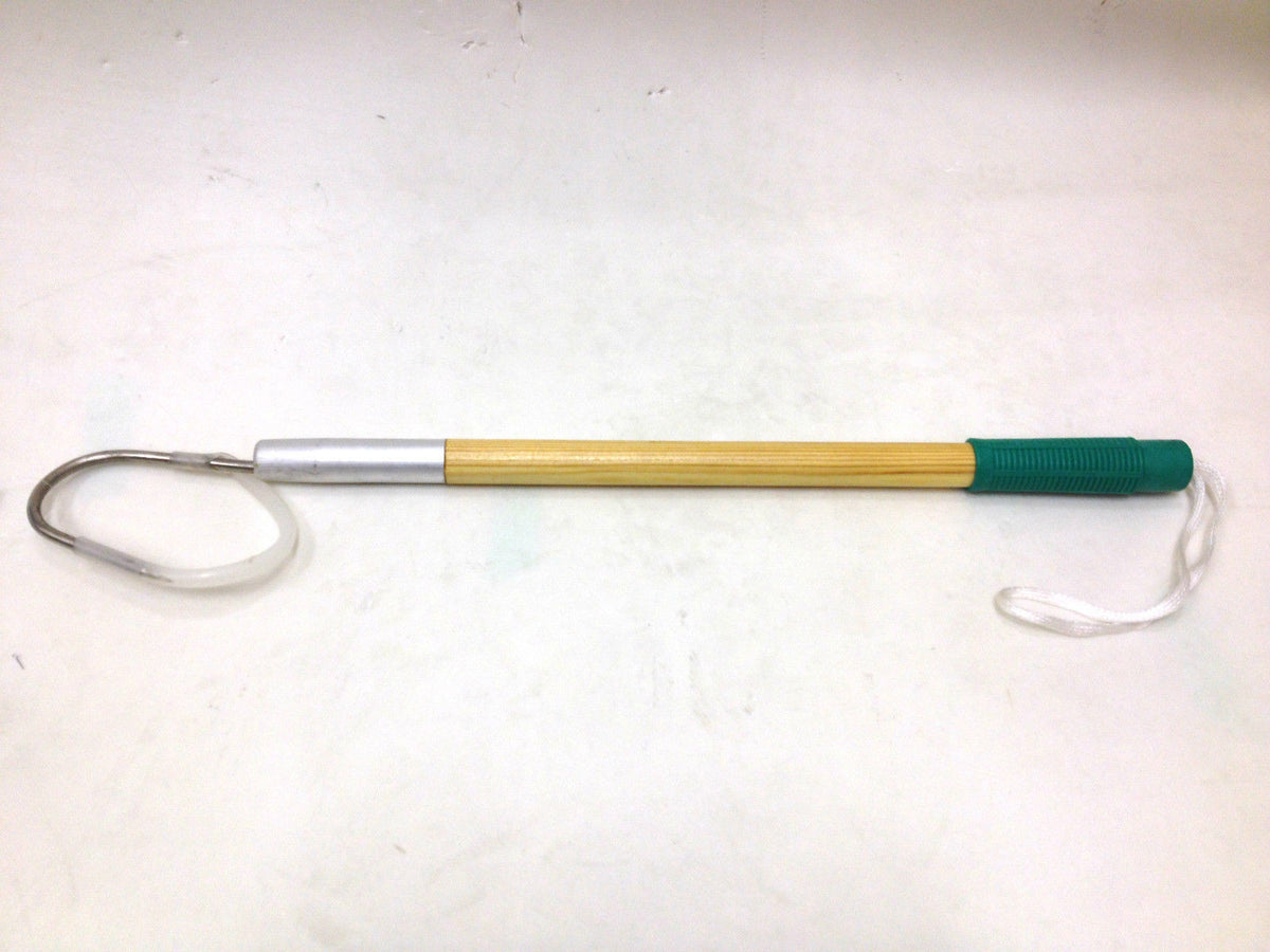 36-Inch Wooden Handle Hand Gaff with Stainless Steel Hook for Fishing or Marine Use