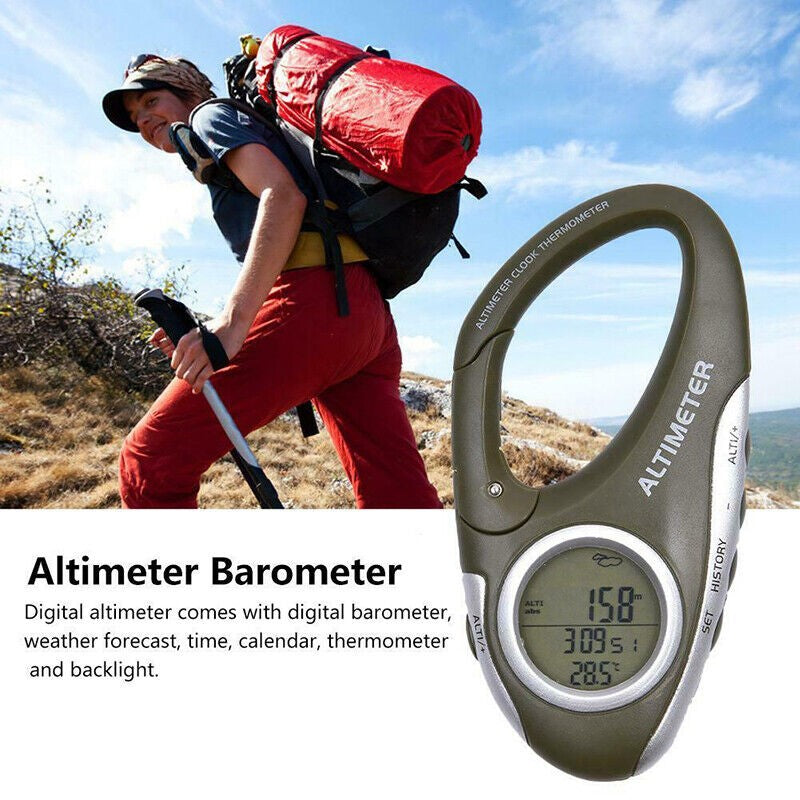 8 in 1 Digital Altimeter Barometer for Climbing Outdoor Activities