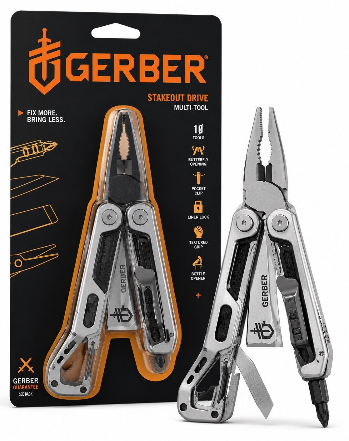 Gerber Stakeout Drive Multi-Tool #1077538 - Durable Camping and Hiking Tool