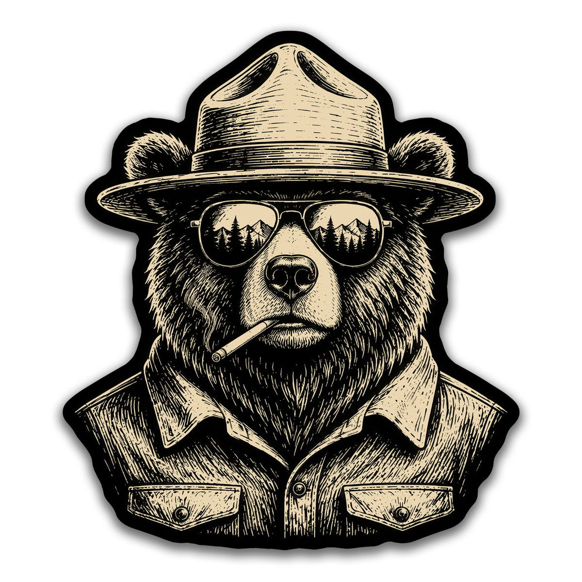4 Inch Waterproof Vinyl Sticker - Wilderness Protector Heavyweight Decal