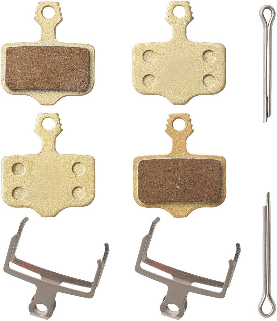 Sintered Metal Bike Brake Pads Compatible with SRAM & E-Bike Disc Brakes - 2 Pairs