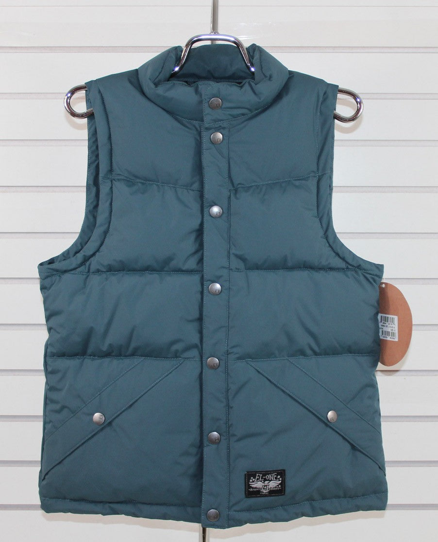 Women's Insulated Vest with Quilted Design, Small Size, Grey Blue