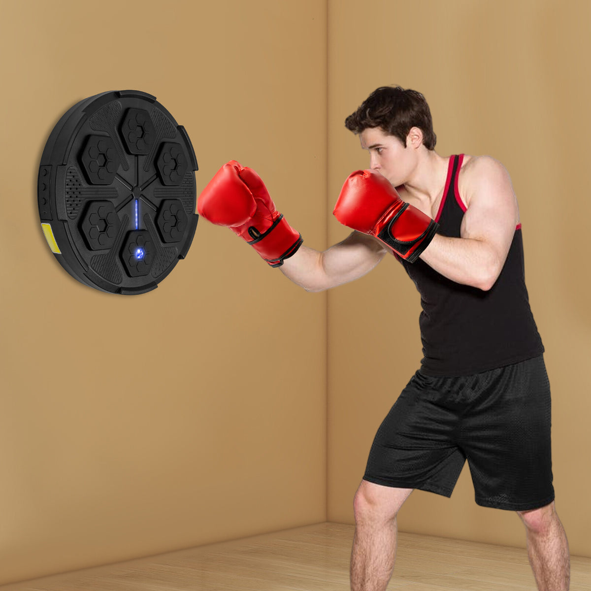 Bluetooth Boxing Target with Music & Light for Stress Relief and Training