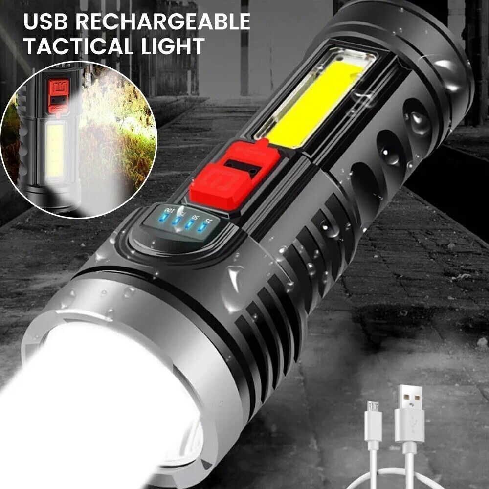 High Power 990000000 Lumen LED Flashlight Rechargeable Torch Outdoor Lamp