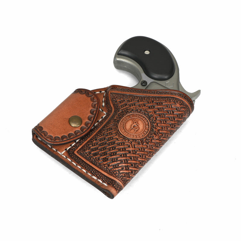Leather Gun Holster for Revolvers and Handguns - Tactical Concealed Carry