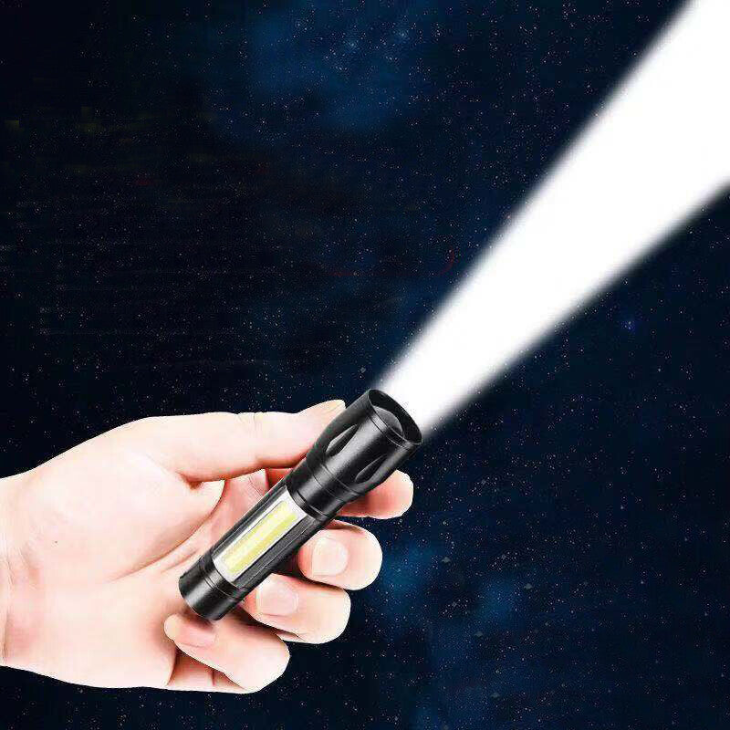 Rechargeable LED Tactical Flashlight - Super Bright Camping Light, USB Powered