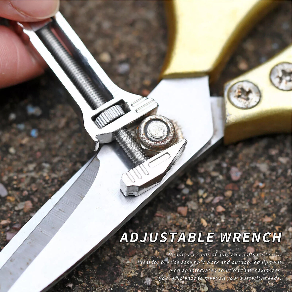 3-Pack Compact Titanium Multi-Tool Wrench Set with Bottle Opener & Caliper