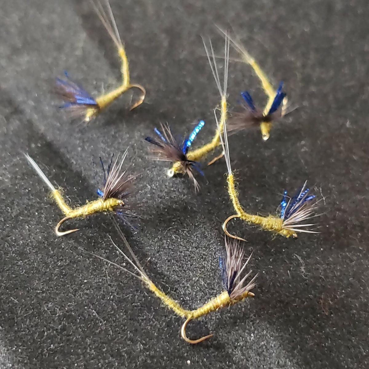 Fly Fishing Flies Size 18 BWO Comparadun Dry Flies - Custom Tied Hi Vis