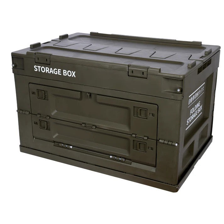 Heavy Duty Collapsible Storage Box with Lid for Home & Camping