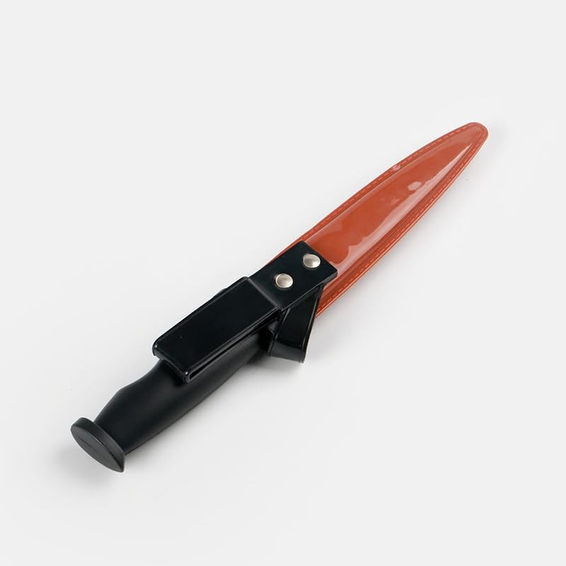 10.5 Inch Rubber Prop Dagger with Scabbard - Safe Fake Toy for Theater & Cosplay