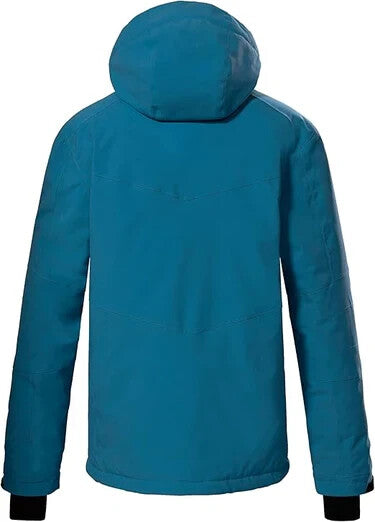 Men's Insulated Ski Jacket Waterproof Snow Winter Coat - Blue, Large