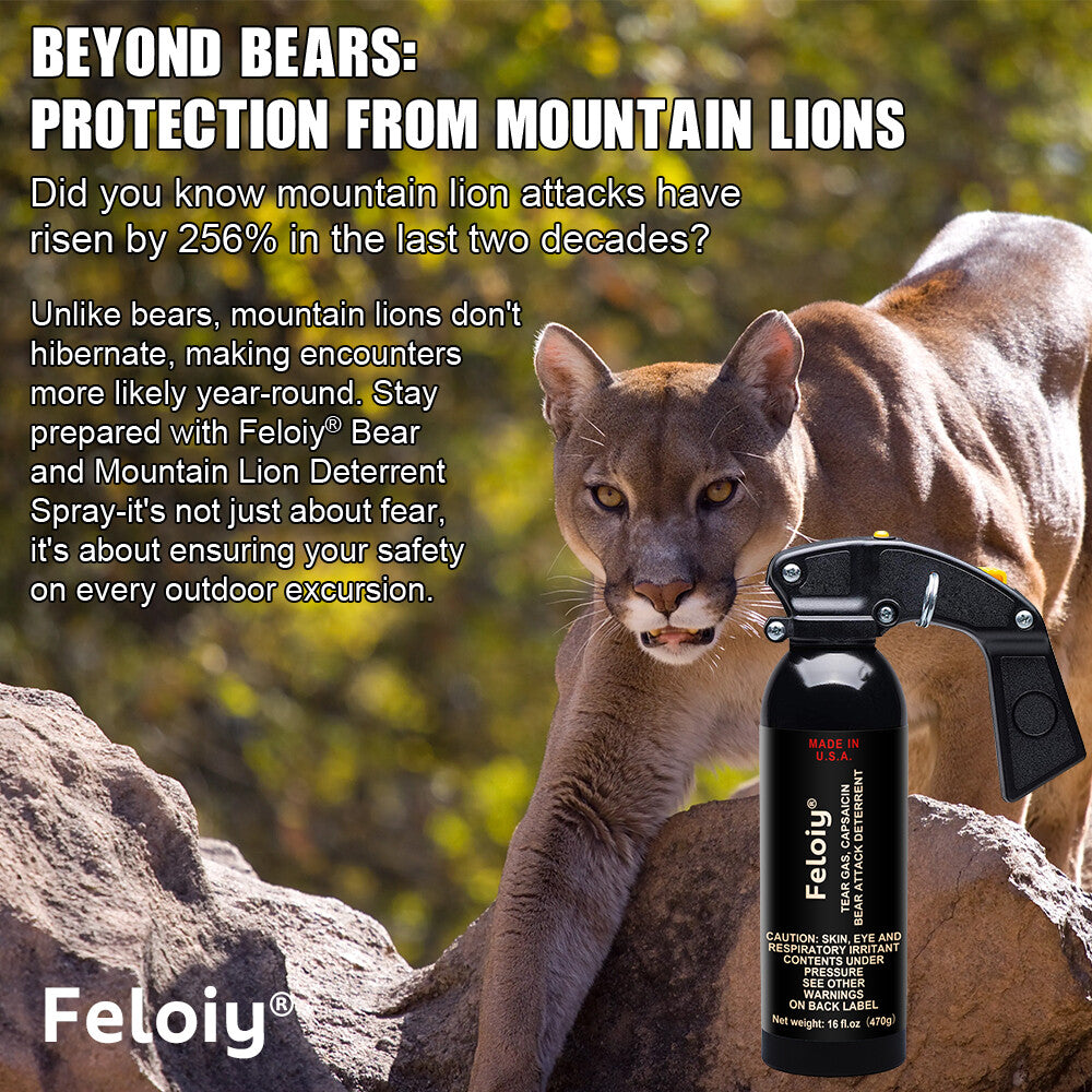 16 oz. Bear Repellent Spray with Holster - Fog Deployment, 35 ft Range, EPA Approved