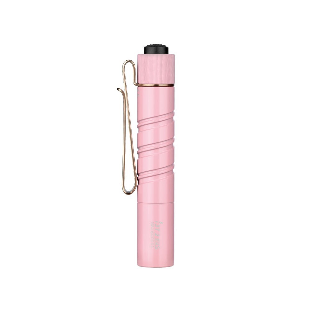 Pink Dual-Output EDC Flashlight with Tail Switch - 200L/300L Lumens