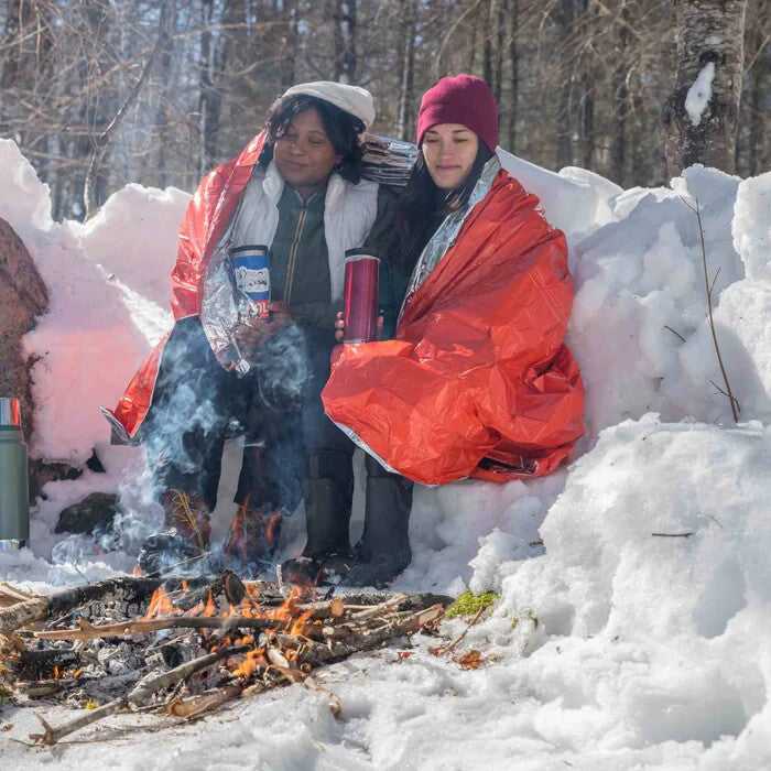 XL Emergency Thermal Blanket - Reflects 90% Body Heat, Waterproof & Durable