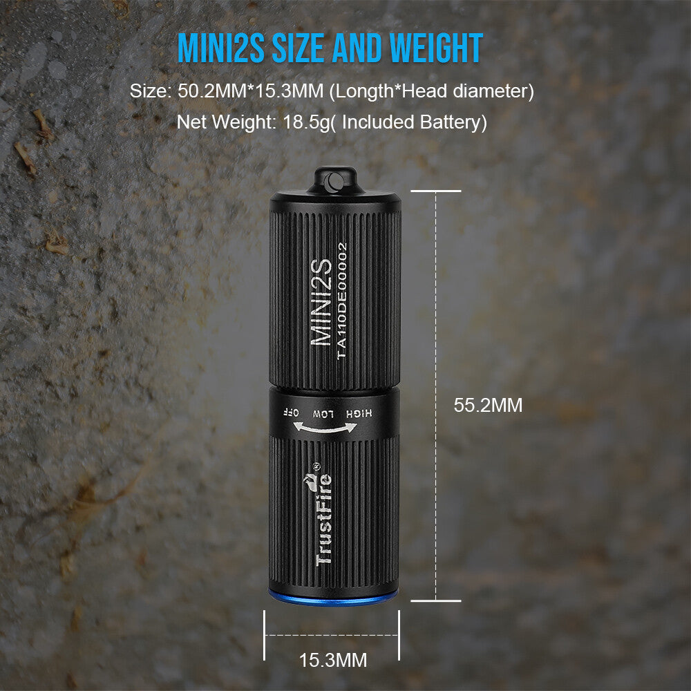 Mini Keychain Rechargeable LED Flashlight - Compact EDC Torch