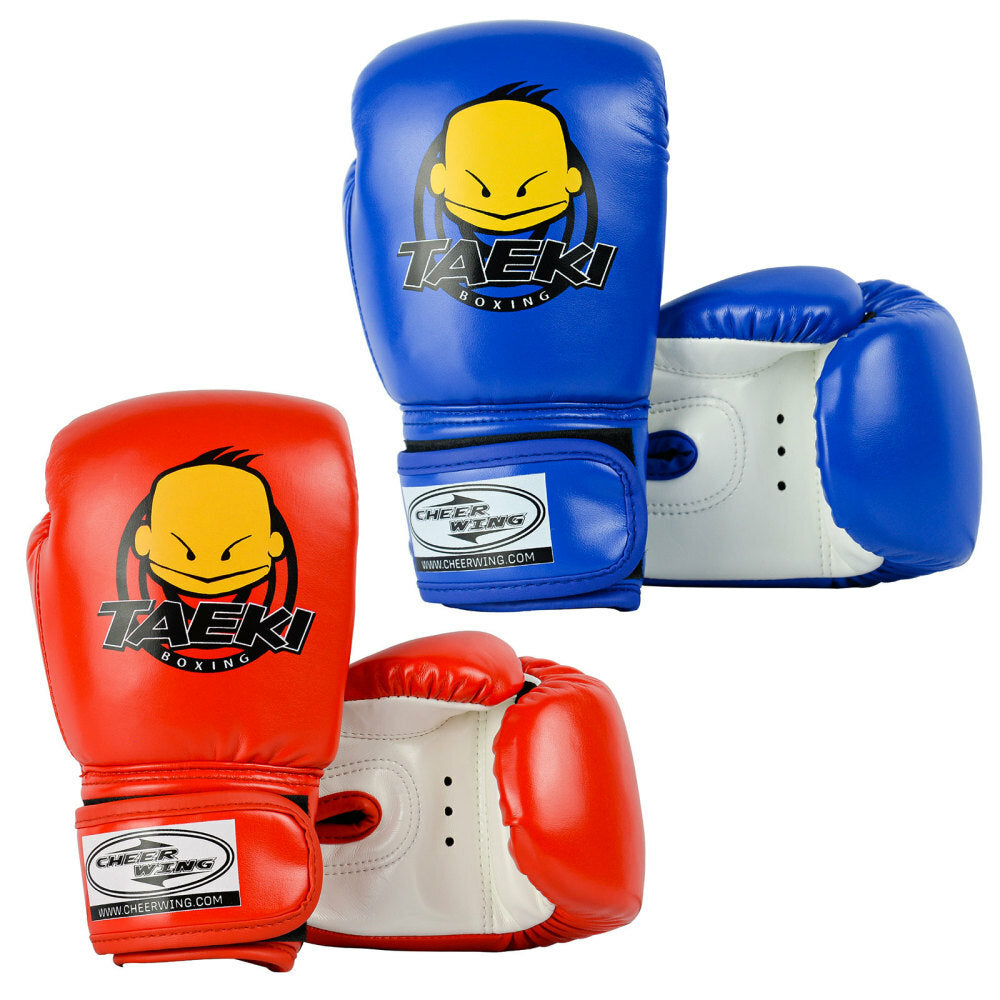 Kids Boxing Gloves 4oz PU Leather Cartoon MMA Training Sparring Gloves