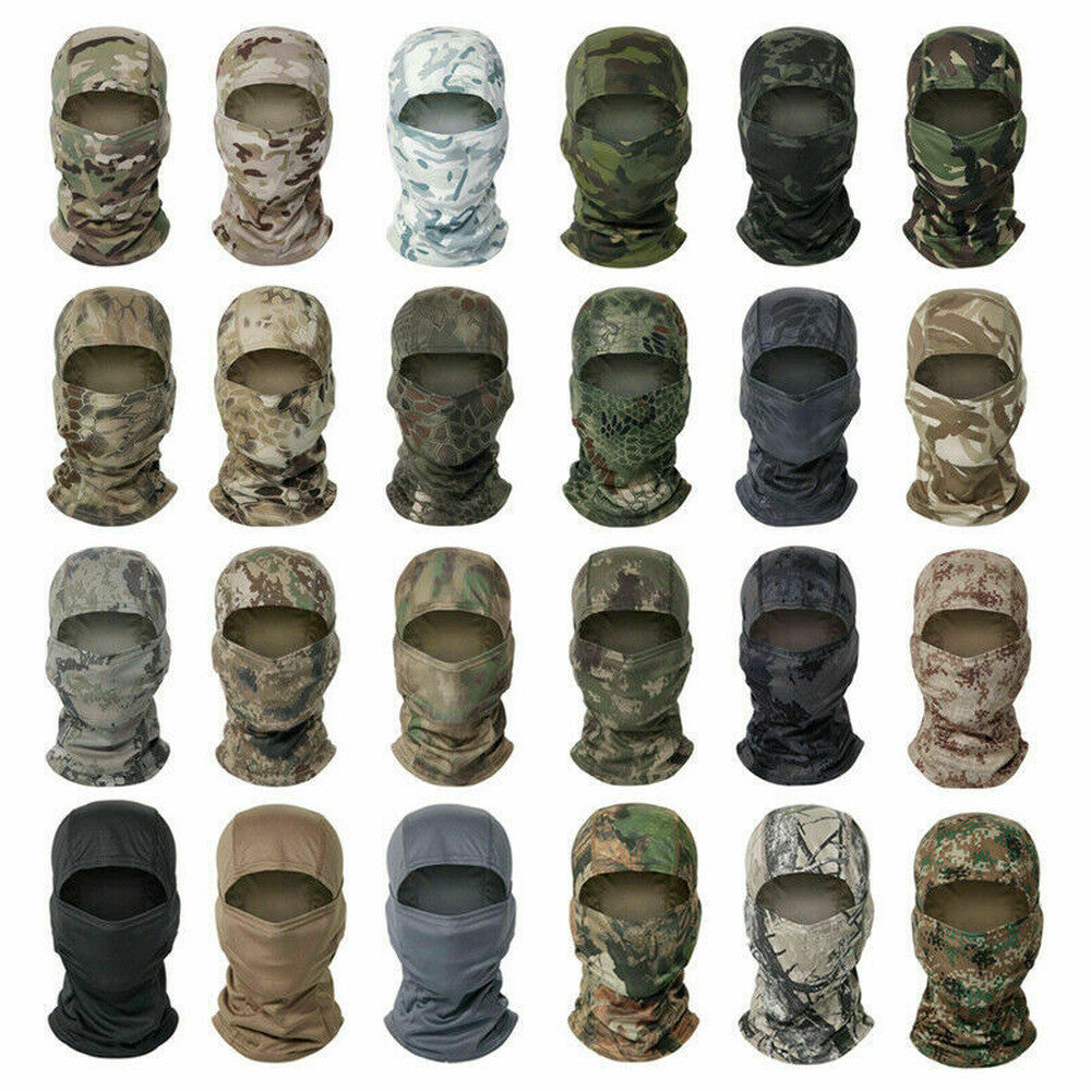 Full Face Tactical Balaclava Mask UV Sun Protection for Outdoor Sports