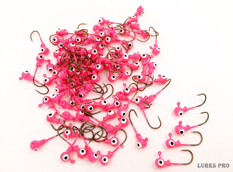 Fishing Jig Heads 50 Pack - Sharp, Durable Artificial Lures for Crappie & Bass