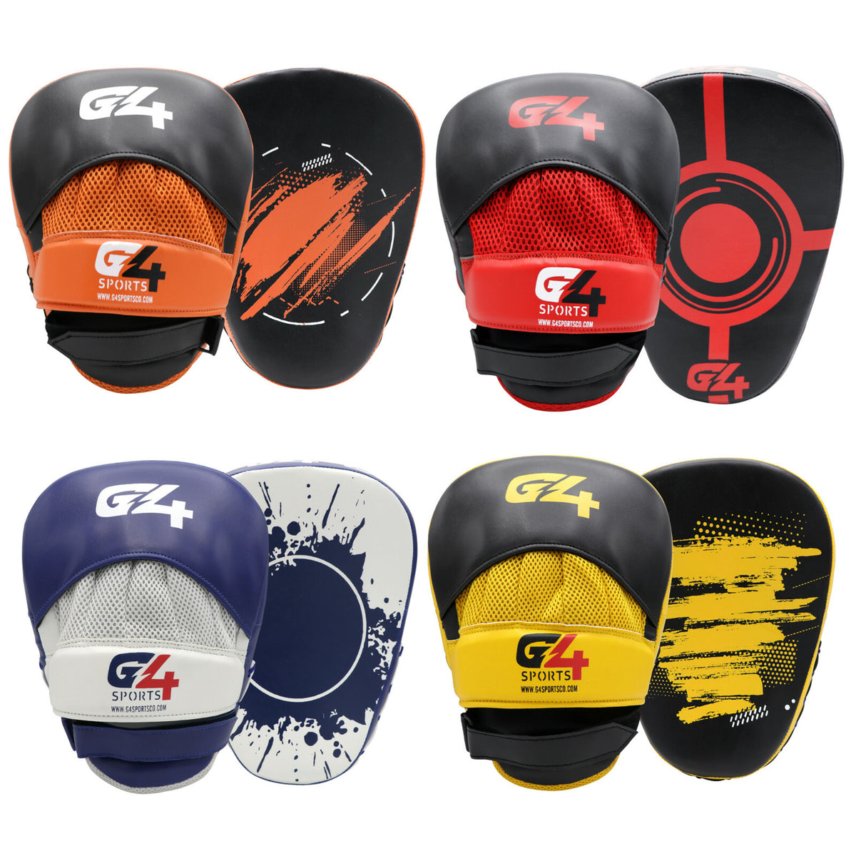 Boxing Focus Pads with Shock Absorption for Martial Arts Training - Pair