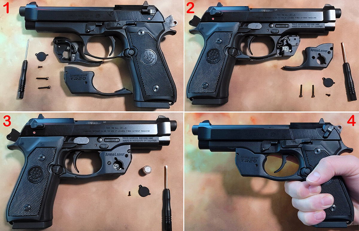 for Beretta 92 96 M9 M92 with True Touch Activation - Red Laser