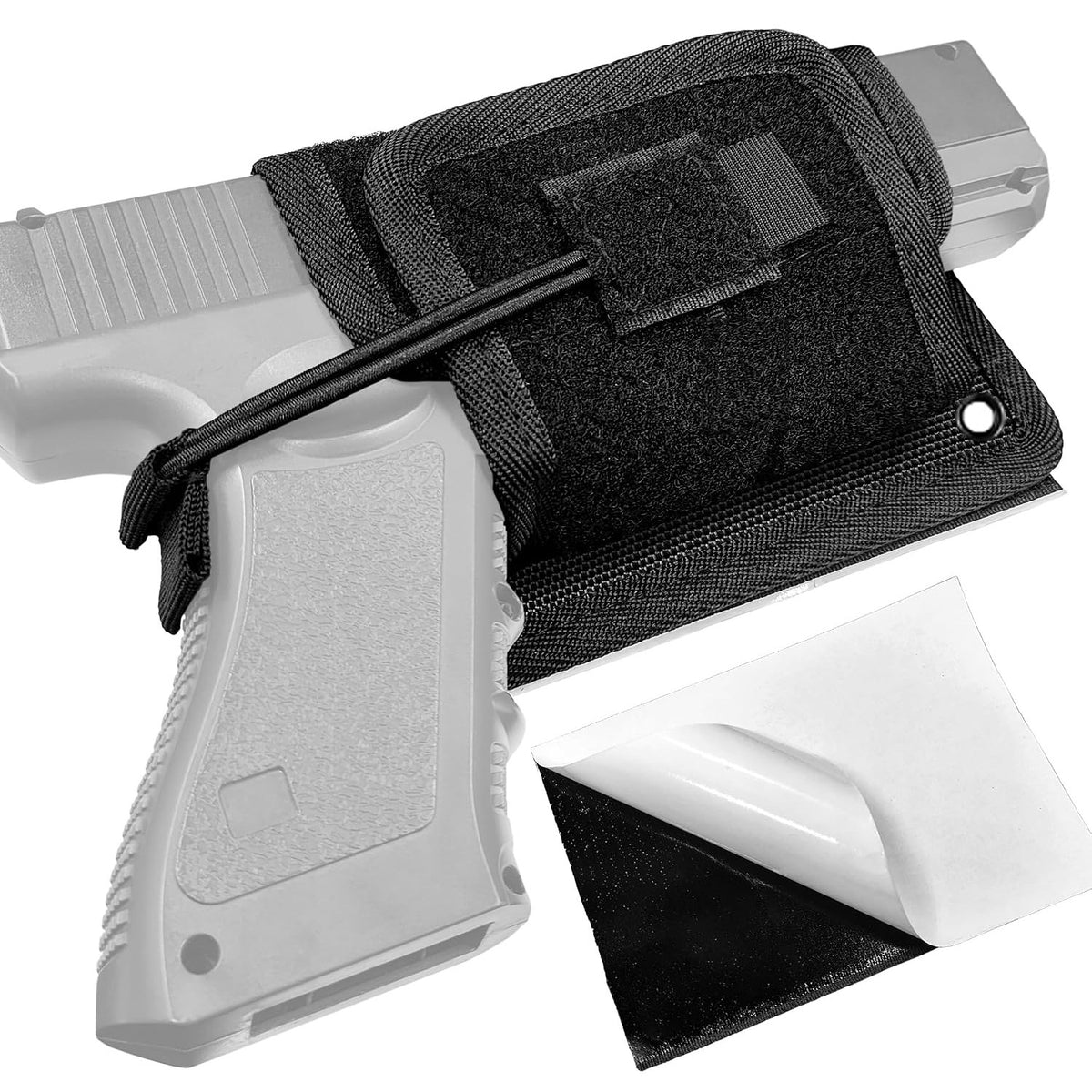 Universal Pistol Holster Handgun Panel Holder with Hook and Loop Fastener