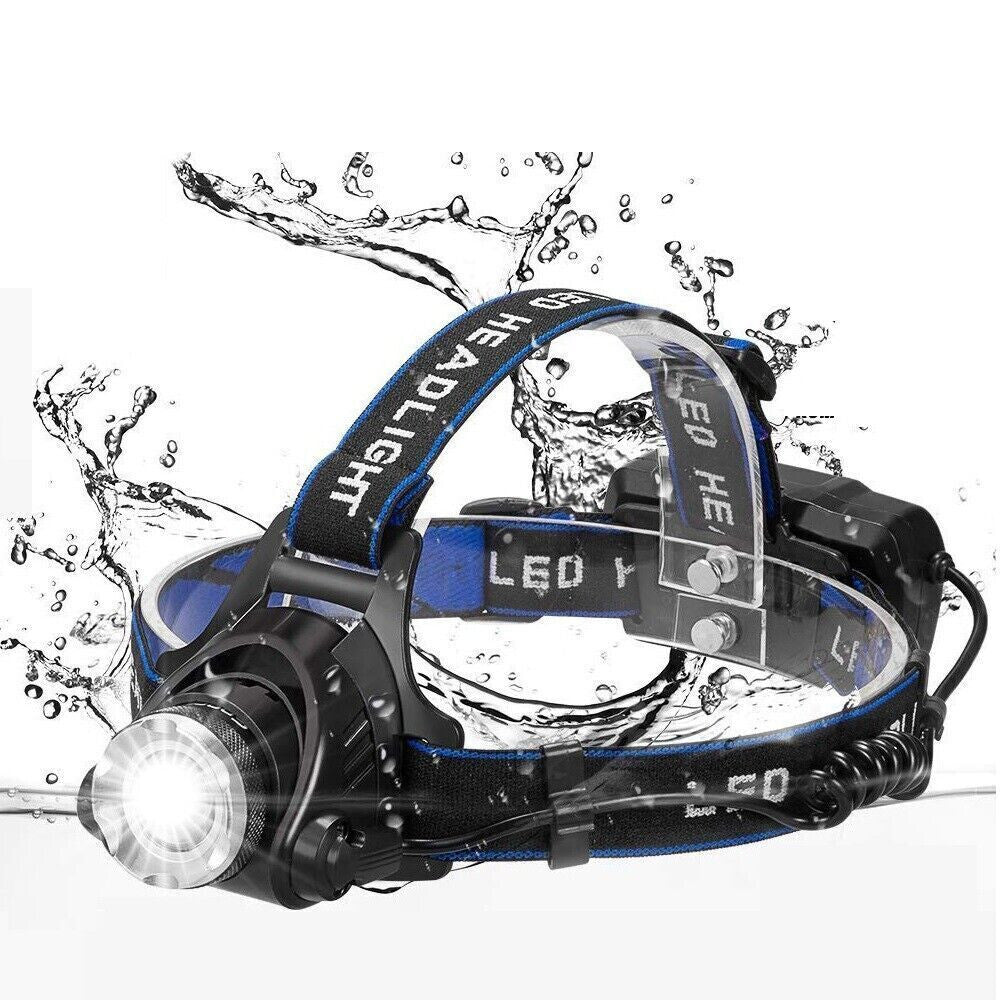 Rechargeable LED Headlamp with Zoomable Beam and Multiple Modes