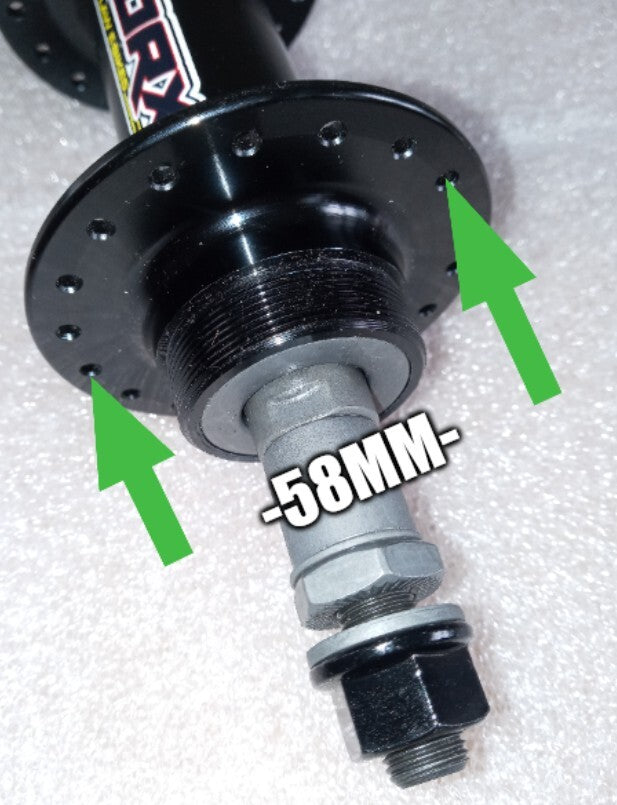 Fat Bike Rear Hub 170mm 32H Aluminum Disc Brake Freewheel 3/8"