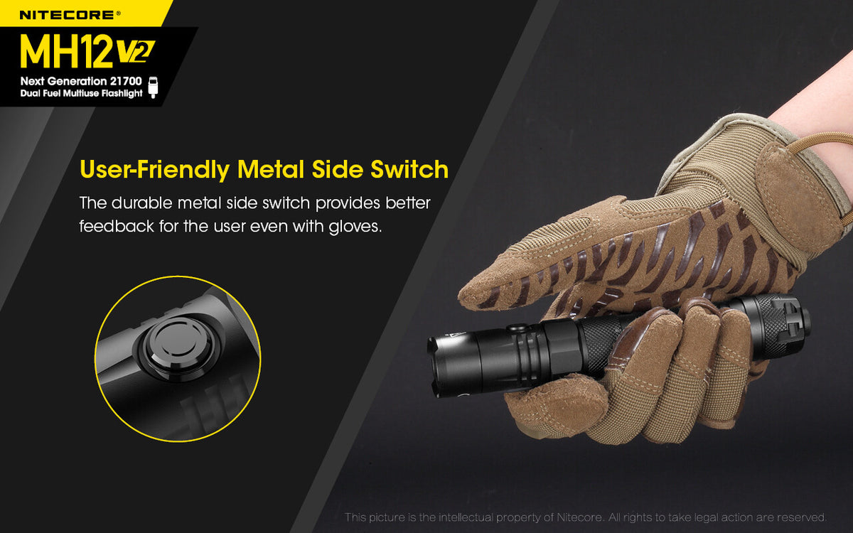 Rechargeable Tactical Flashlight Set with 1200 Lumens, USB-C, Waterproof