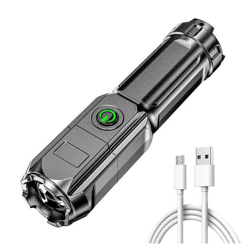 Rechargeable 990000LM LED Tactical Flashlight Zoomable Portable Torch