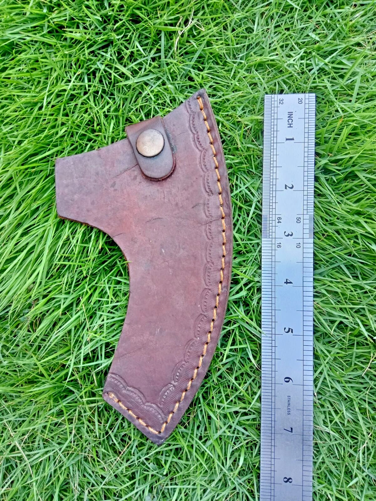 Leather Axe Sheath for Hunting and Camping - Fits 6' Axe Blades