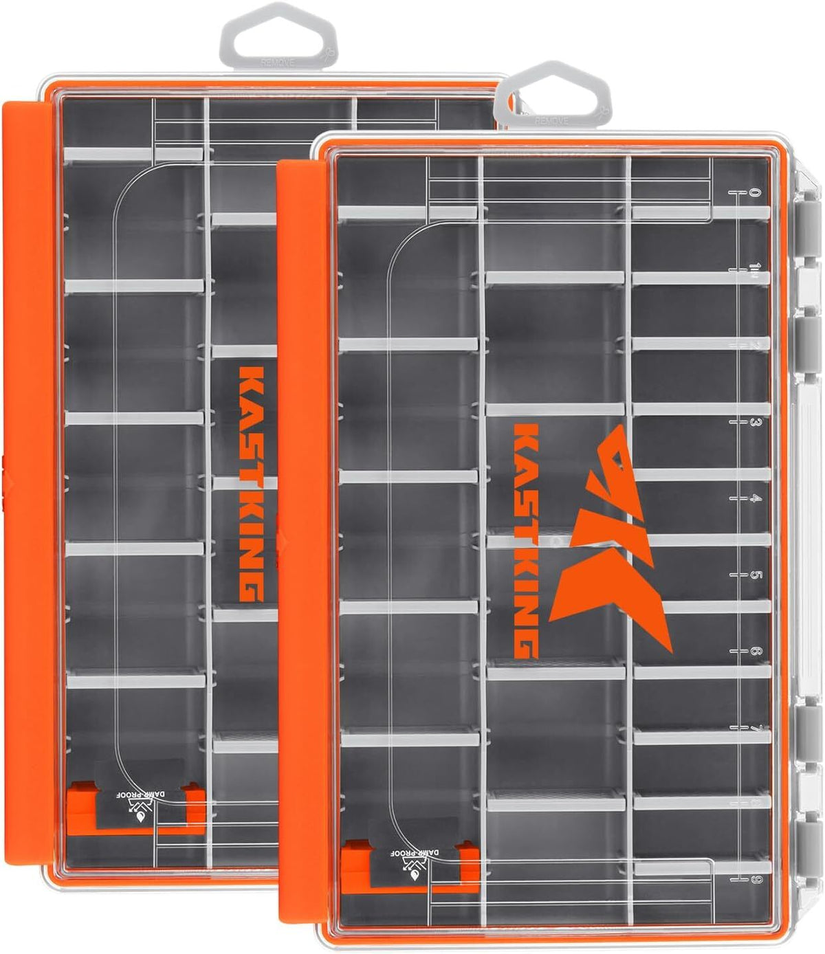 Waterproof Tackle Box with Adjustable Dividers - 3600 & 3700 Sizes, Multi-Pack Storage