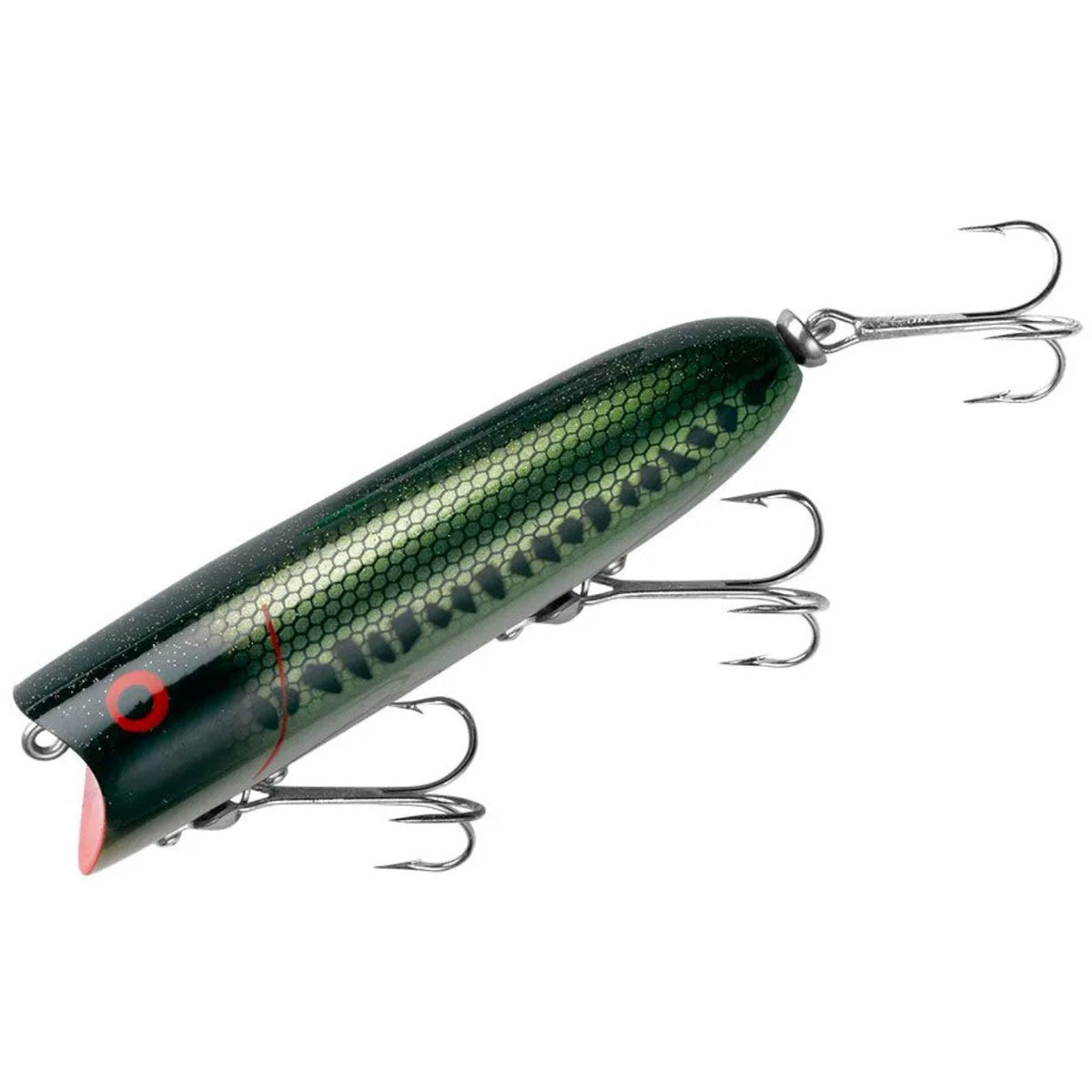Fishing Lure 3.75 Inch 5/8 Oz Topwater Popper Baby Bass Red Gill