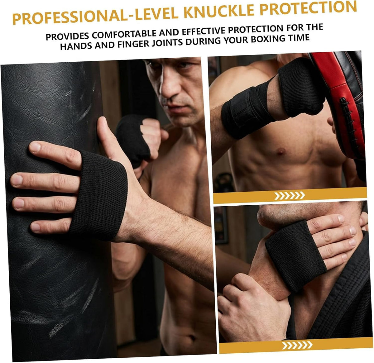 Gel Knuckle Guards for Boxing, Impact-Absorbing Hand Protection, 2 Pairs
