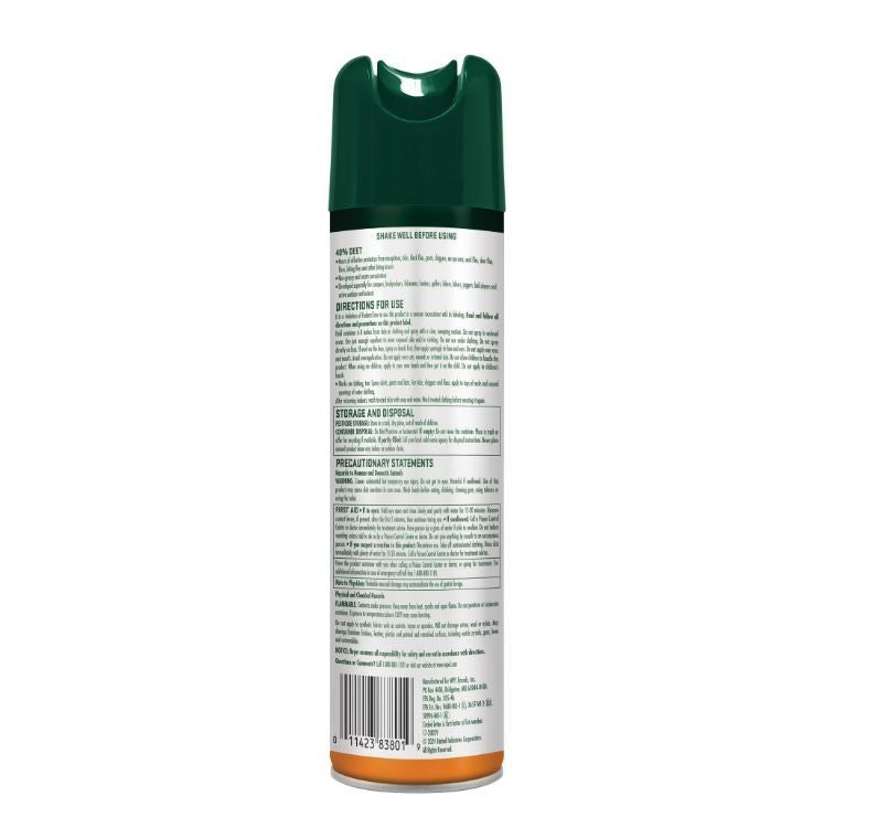 (4 Pack) Outdoor Insect Repellent Spray with 40% DEET - Long-Lasting Mosquito & Tick Protection