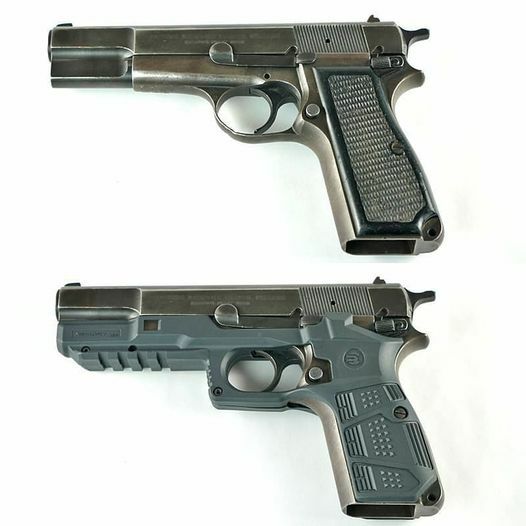 Recover Tactical HPC Grip and Rail System for Browning FN Hi Power - Lightweight, Easy Install, MIL-STD Rail