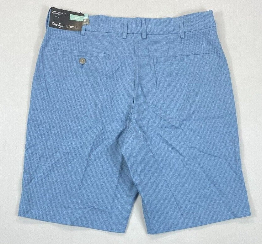 Men's Golf Shorts Flat Front Seersucker Breathable Stretch Waistband