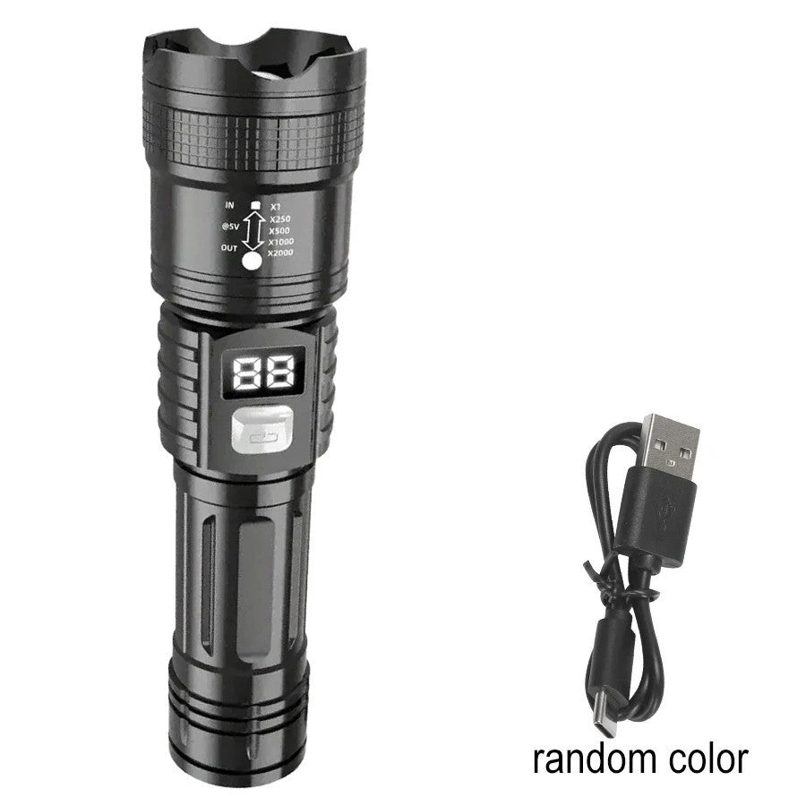 Super Bright Rechargeable LED Tactical Flashlight with Waterproof Body - Multiple Models