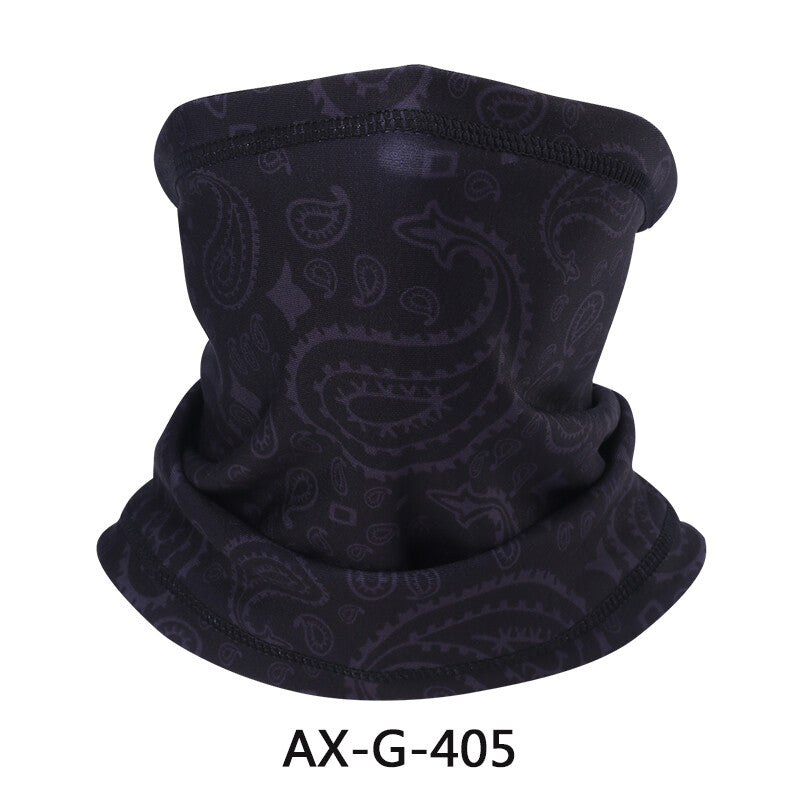 3D Print Fleece Neck Warmer Gaiter Winter Face Mask Scarf for Outdoor Sports