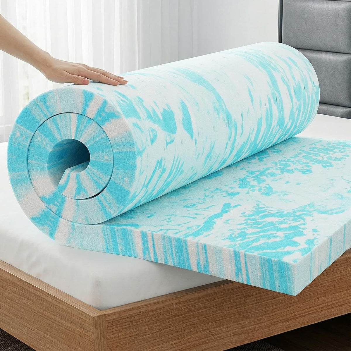 Camping Sleeping Pad with Cooling Gel Infused Memory Foam - Multiple Sizes