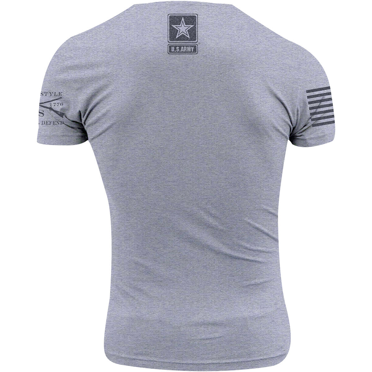Army T-Shirt for Men Heather Gray 1775 Est. Military Casual Tee