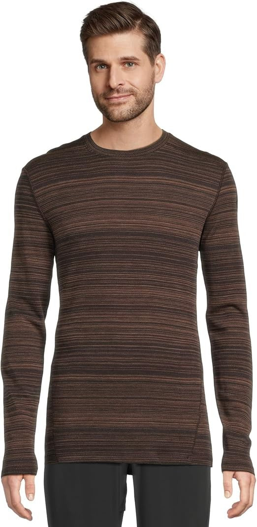 Men's Merino Wool Baselayer Crew - Thermal Long Sleeve Top for Cold Weather