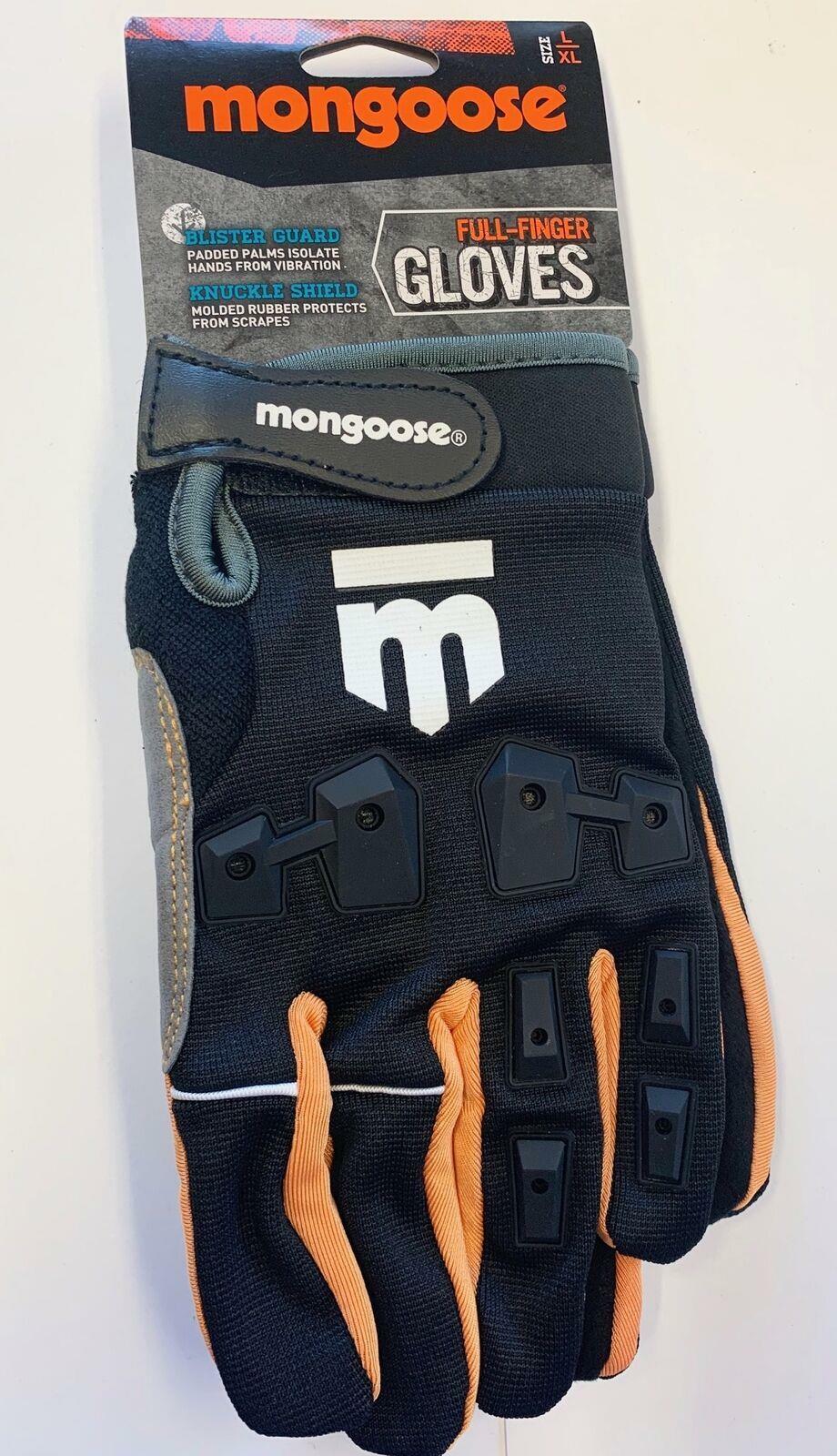 Bicycle Gloves Full Finger Padded MTB BMX Bike Gloves L/XL Black
