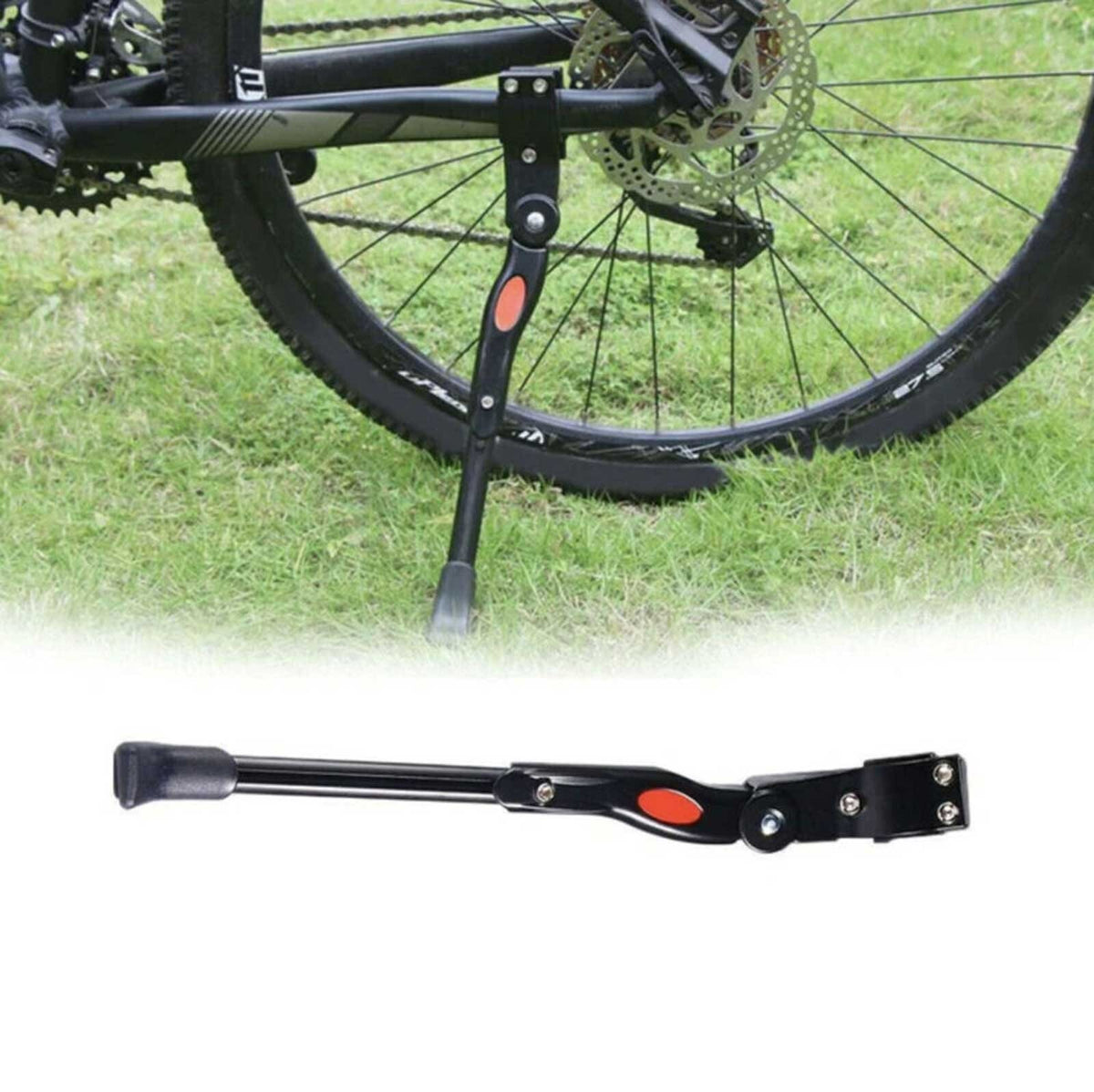 Universal Bike Kick Stand for 24-27 Inch Mountain and Road Bicycles - Aluminum Alloy