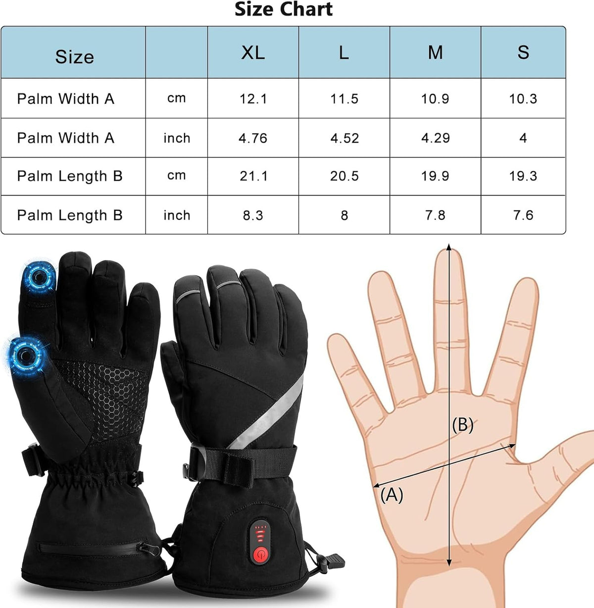 Rechargeable Heated Gloves and Socks Set - USB Winter Thermal Wear