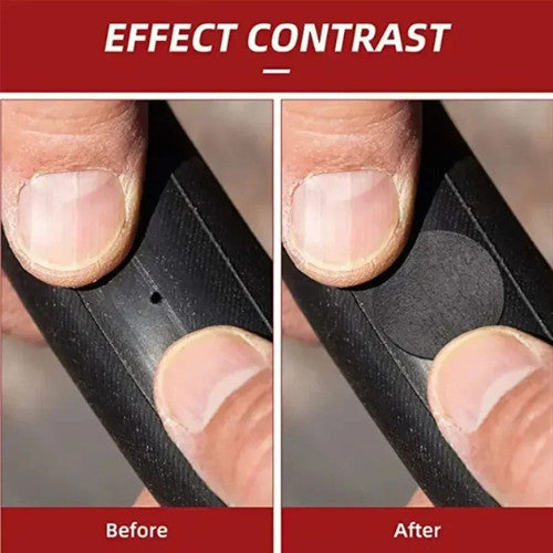 Glueless Bicycle Tire Patches Repair Kit - Self-Adhesive Inner Tube Fix