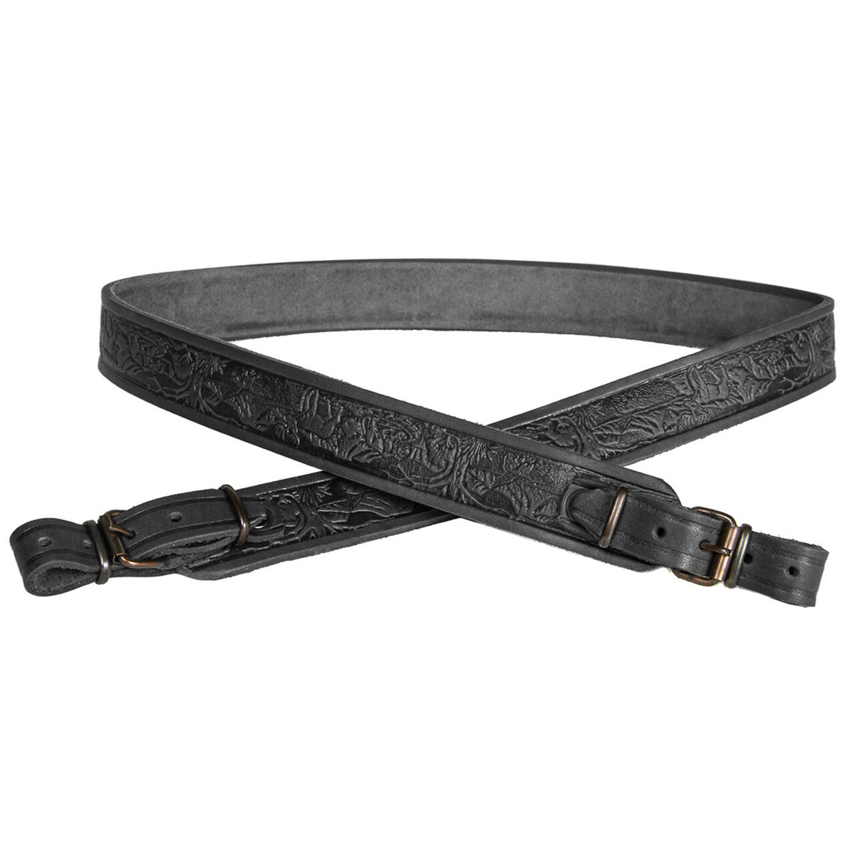 Tactical Rifle & Shotgun Sling Strap Leather Shoulder Belt - Hunting Accessory