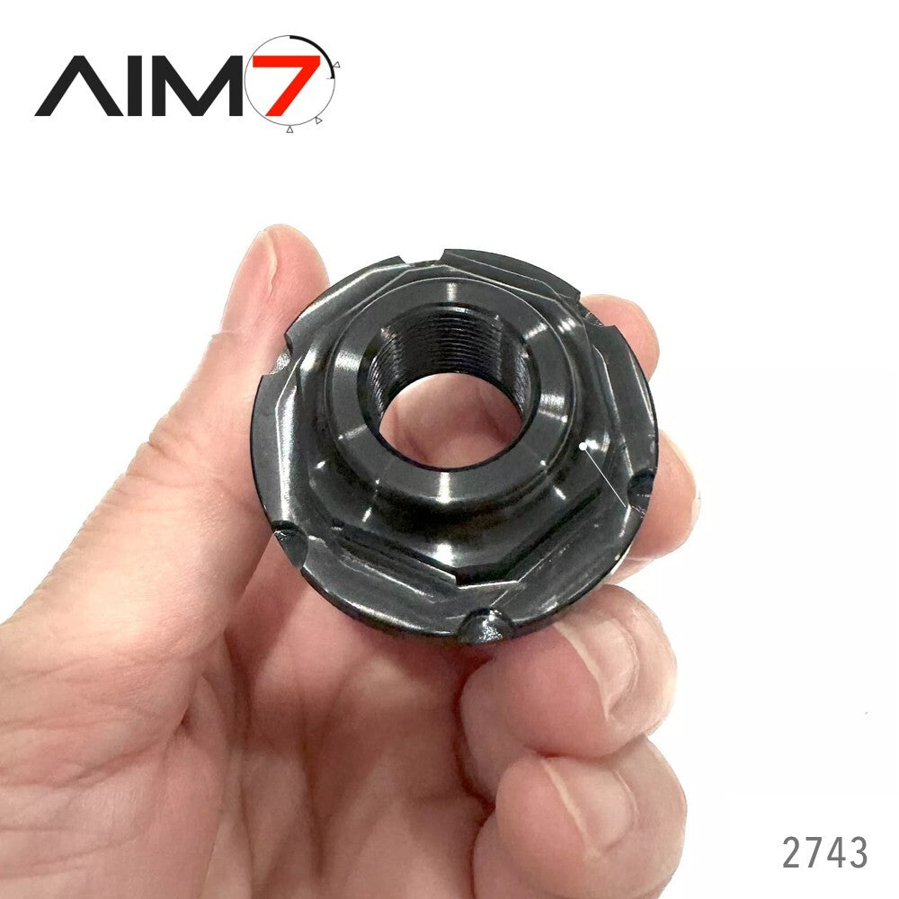Aim7 AMOS Threaded Mount Adapter 1.375x24 to 5/8x24 Steel for Rifles