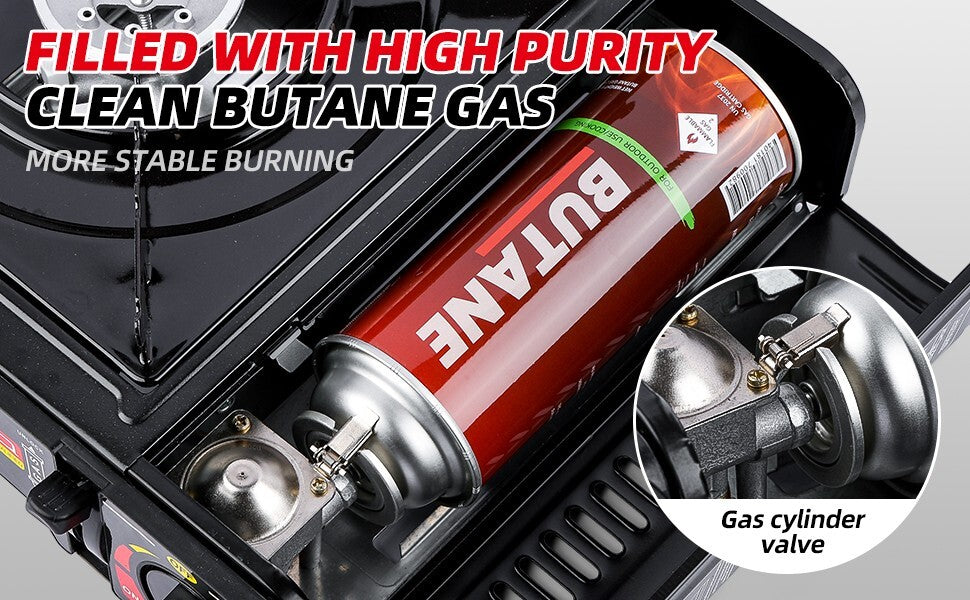 8 OZ Butane Fuel Canisters for Portable Camping Stoves - 28 Count