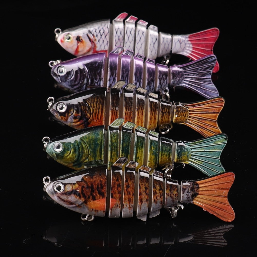 5pcs Jointed Plastic Fishing Lures 10cm 15g Artificial Baits Hard Tackle